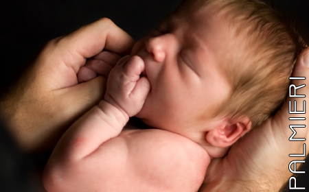 newborn sleeping hands